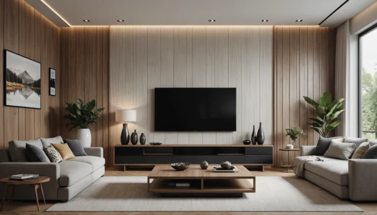 décorer le mur derrière la télévision